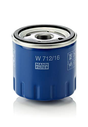 Filtro de Óleo MANN FILTER W 712/16 (1 Unidade) MANN FILTER - Circulação de óleo do motor do veículo - óleo, veículos comerciais, resistente