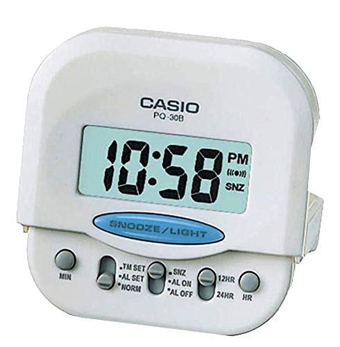 Relógio Digital Casio PQ-30B-7DF Branco (Relógios) Casio - Relógios despertadores - digital, cronómetro, calendário, alarme