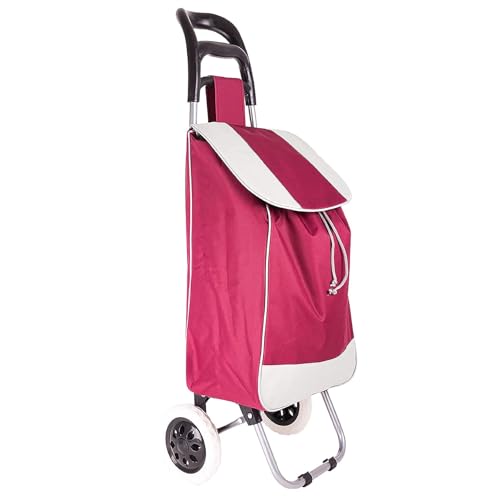 Carrinho de compras plegável 42L com bolsa frontal e rodas RPC - Bagagem e bolsas - 4,2l, bolsa frontal, rodas, 30 kg
