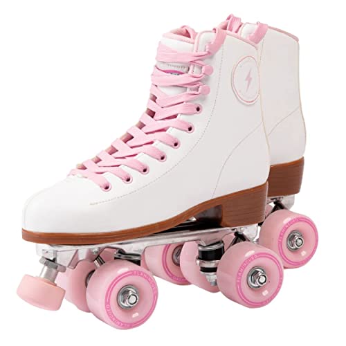 Patins FLAMINGUEO 4 Rodas (Tam: Tamanho Único) Flamingueo - Equipamento atlético de uso geral - 4 rodas, borracha, alças ajustáveis, alumínio