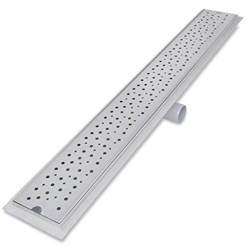 Dreno para Casa de Banho VidaXL Linear Bolhas 930X140 Mm Aço Inoxidável vidaXL - Acessórios de encanamento - linear, 930x140 mm, aço inoxidável