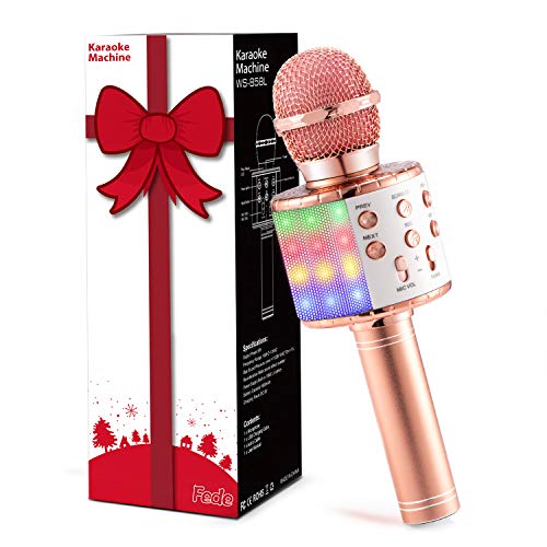 Microfone KARAOKE FEDERICO Fede (Bluetooth) Fede - Microfones - bluetooth, eco, 3 níveis de volume, pilhas AAA