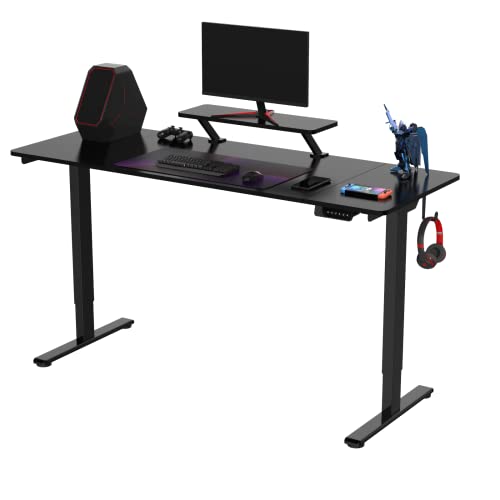Secretária Elétrica SANODESK Q2 Preto (160 x 60 x 75 cm) SANODESK - Estações de trabalho e cubículos - altura ajustável, design moderno, 160 x 60 x 75 cm