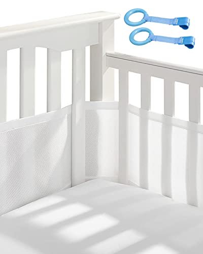 Protetor de Berço NEFLSI 360º (Branco - Poliéster) NEFLSI - Móveis para bebês e crianças pequenas - protetor, berço, 360º, poliéster