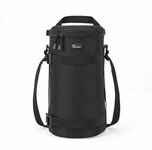 Bolsa para Objetiva LOWEPRO Lens Case (Preto) Lowepro - Acessórios de lentes de câmera - teleobjetiva, construção acolchada, overlapping zipper, resistente, enganche sliplock