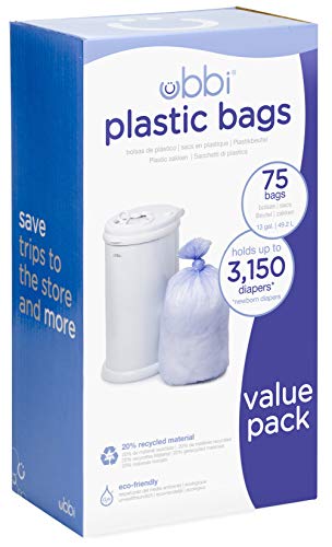 Caixa de Arrumação para Resíduos UBBI U10086 (3 Unidades) Ubbi - Sacolas de lixo - 49l, hdpe, hermético, anti-deslizantes