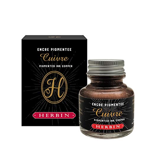 Tinteiro Clairefontaine ES J.Herbin 13506T | Cobre Clairefontaine Rhodia - Tinta e recargas de caneta - tinteiro, clairefontaine, es, j.herbin, 13506t, cobre
