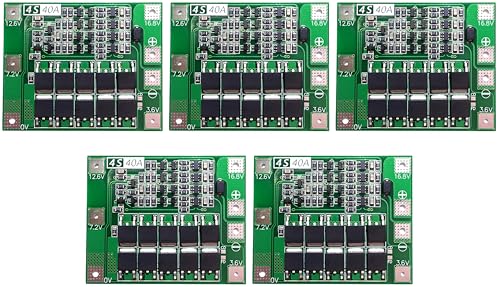 Tecnoulab 5 Uds 4S 40A 14.8V 16.8V 18650 Placa de Proteção de Bateria de Lítio Bms Pcb TECNOULAB - Baterias - bateria, litio, PCB, proteção