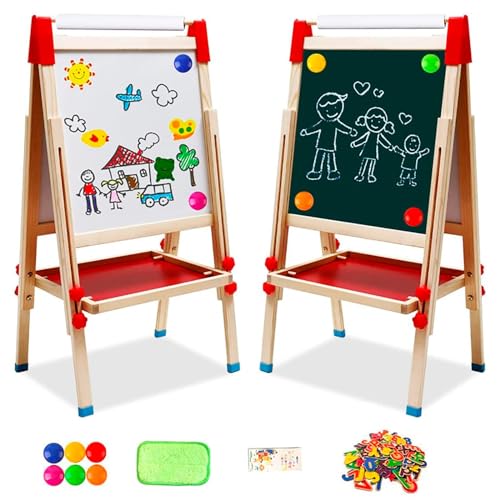 Quadro Branco Infantil NUKIED 2 em 1 Madeira NUKied - Quadros de exibição - quadro branco, infantil, NUKIED 2 em 1, madeira, pintura