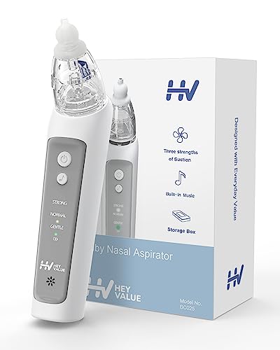 Aspirador nasal para bebês 3 em 1 | Succionador nasal recarregável com música HEYVALUE - Aspiradores nasais - aspirador nasal, bebés, succionador nasal, recarregável, música