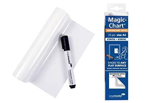 Bloco de Notas Autocolantes LEGAMASTER A4 (Branco) Legamaster - Quadros brancos de apagar a seco - autocolantes, a4, branco