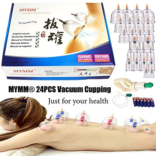 Kit de Massagem com 24 Ventosas CUPPING SET MYMM - Cuidados de saúde - ventosas, cupping set