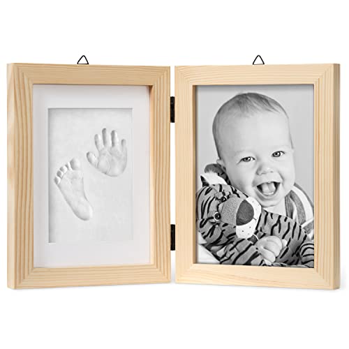 Kit de Fotografia CHUCKLE BEBÉ Fingerprint Baby Photo Frame Chuckle - Materiais de arte e artesanato - fotografia, bebé, frame, argila, ventilado