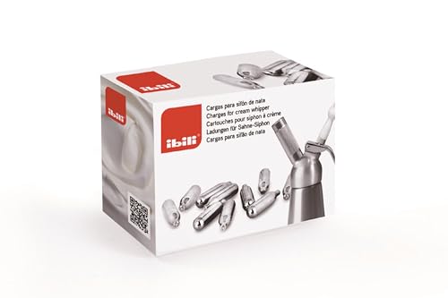Bolsa de Ar Comprimido IBIILI N2O (24 Un) IBILI - Utensílios de Cozinha - 8 g, azul, branco, 24 unidades