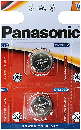 Pilhas Não Recarregáveis PANASONIC CR-2032EL/2B Panasonic - Baterias de uso geral - 2032, 3V, 220mah, alcalino