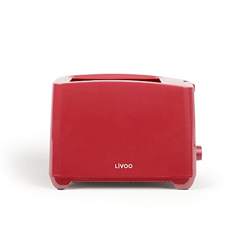 Torradeira LIVOO Dod162Rc (850 W - Vermelho) LIVOO - Torradeiras - 850 W, vermelho