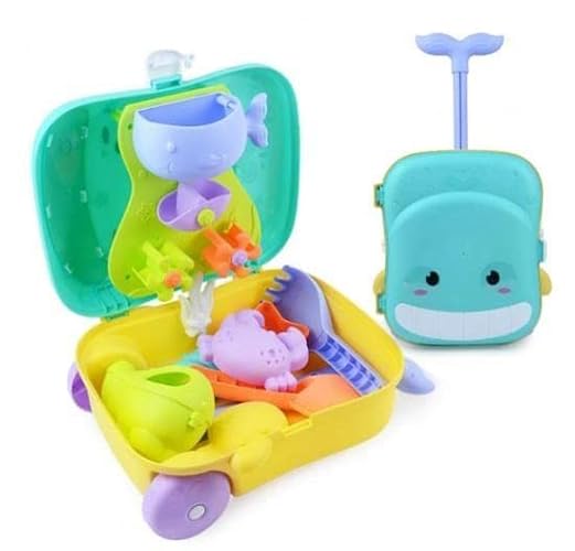 Conjunto de brinquedos para crianças CEFABIO 00930 Cefa Toys - Brinquedos de praia e areia - barco, escada, fonte de água, motor elétrico