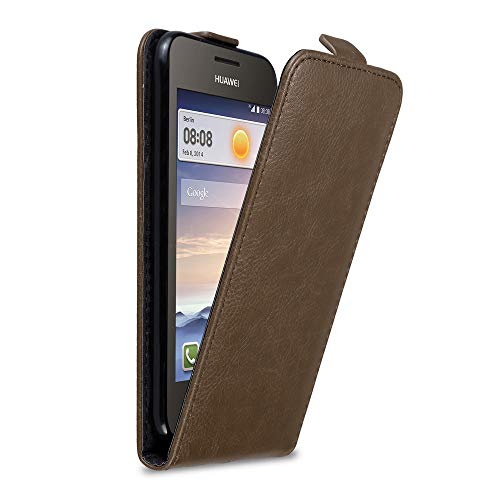 Capa Huawei Y3 2017 CADORABO Castanho (Acessório Informática e Tel.) CADORABO - Capas para telemóveis - universal, huawei, couro, castanho