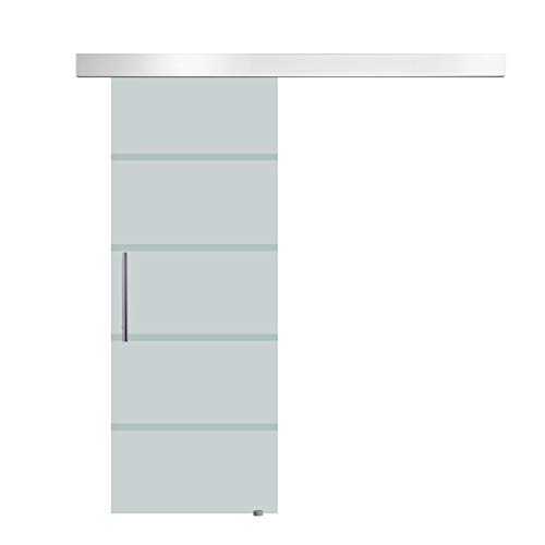 Porta de Corrida HOMCOM | Vidro transparente | 77.5x205cm HOMCOM - Portas - vidro transparente, 77.5x205cm