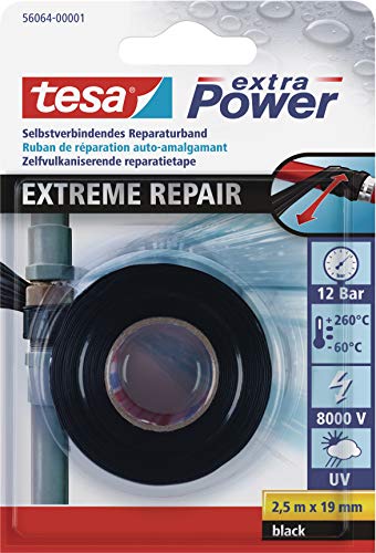 Fita Adesiva TESA 56064-00001 (Preto - 2.5m) TESA - Fita adesiva de ferragens - extremamente forte, resistente, 2.5m, preto