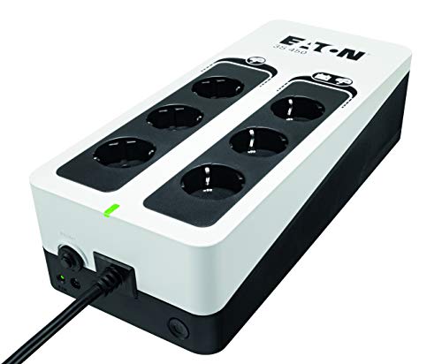 Ups Eaton 3S450D 6AC outlets Montagem em Rack/Torre Eaton - Ups - 450 va, 360 W, 220-240 V, 50/60 Hz