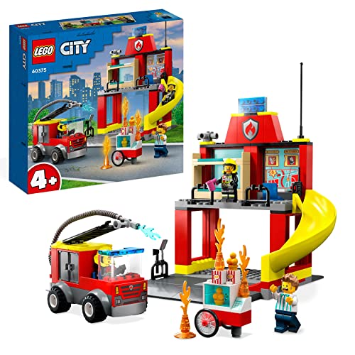 LEGO City - Parque de Bombeiros e Camião de Bombeiro (Idade Mínima: 4) LEGO - Brinquedos - lego, city, bombeiros, camião, idade mínima 4