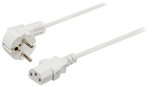 Cabo de Alimentação VALUELINE (C13 - C7 - 10 m - Branco) Valueline - Adaptadores de energia e carregadores - 10 m, pvc, branco, c13-c7