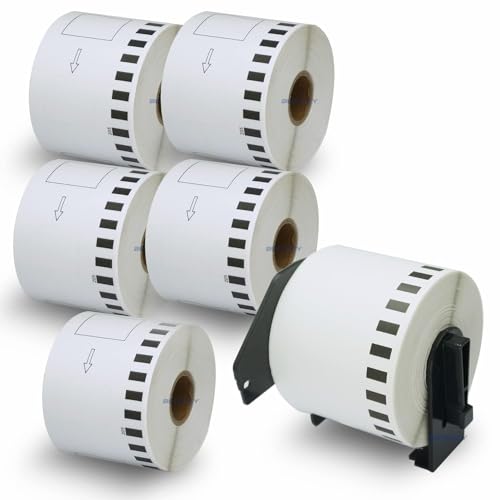 Fita para Etiquetadora BROTHER DK-22205 BETCKEY - Fitas de etiquetas e recargas - papel térmico, etiquetas, temperatura variável