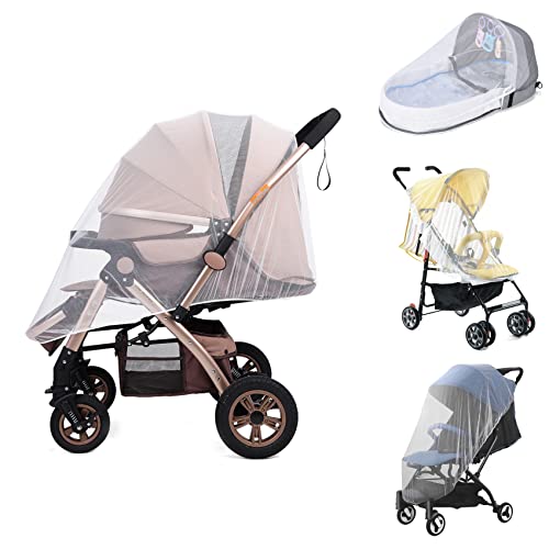 Mosquiteiro RNITLE 2 em 1 (Branco - Poliéster) Rnitle - Acessórios de carrinho de bebê - 2 em 1, branco, poliéster