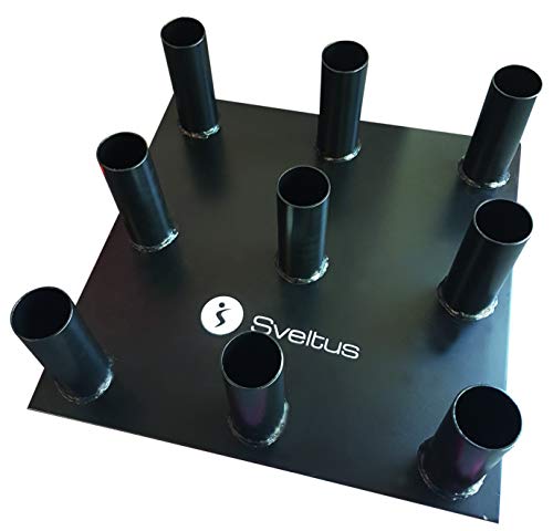 Suporte para Barra de Musculação SVELTUS Preto (55x50x15.5cm) Sveltus - Racks de armazenamento de pesos livres - barra, musculação, preto
