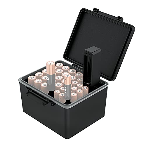 Caixa de Arrumação para Pilhas JJC BATTERY-ORGANIZER Shenzhen JinJiaCheng Photography Equipment Co., Ltd. - Baterias - organizador, 34 pilhas, abs, ajustável
