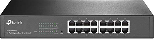 Switch TP-LINK TL-SG1016DE (16 Portas Gigabit - 1500 Mbps) TP-Link - Concentradores e comutadores - 16 portas gigabit, 1500 mbps