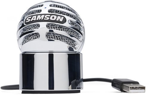 Microfone SAMSON Meteorito (USB - Preto) Samson - Microfones - usb, skype, gravação, computador