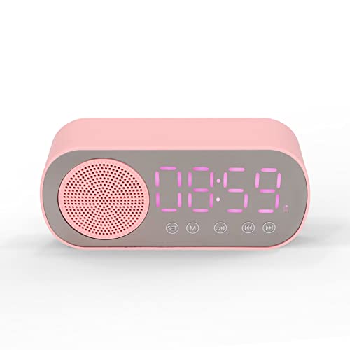 Rádio Despertador com Espelho e Coluna Bluetooth cigemay - Áudio - sintonizador digital, temporizador, bluetooth 5.0, bateria 1600 mAh