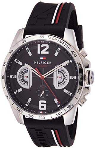 Relógio TOMMY HILFIGER Multifuncional (Preto) Tommy Hilfiger - Relógios - multifuncional, preto, silicone, aço inoxidável