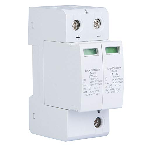 Protetor Fotovoltaico CONTRA RAYOS 2P 40 KA YWBL-WH - Dispositivos de proteção contra surtos - 2P, 10 ka, 20 ka, montagem em guia