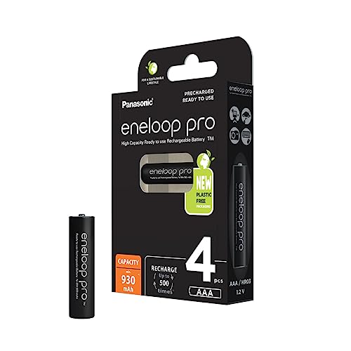 Pilha Recarregável PANASONIC BK-3MCCE/4BE Panasonic - Baterias - ião-lítio, ciclíndrico, 930 mAh, preto