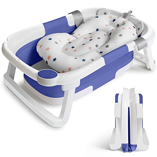 Banheira de Viagem BEBÉ BABY Azul (120 x 60 cm) Glenmore - Móveis para bebês e crianças pequenas - dobrável, plástico, azul, 120x60 cm