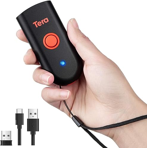 Leitor de Código de Barras TERA 1100-2D (USB - Bluetooth) Tera - Leitores de códigos de barras - leitor código barras, portátil, bluetooth, usb, 1d, 2d