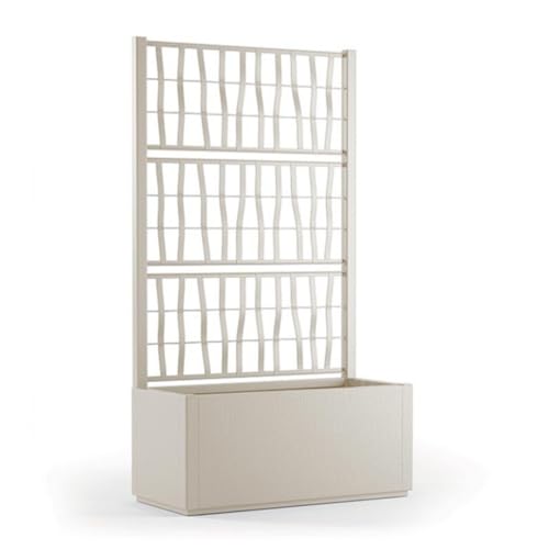 Vaso Exterior Tomaino com Espetáculo de Plástico - Branco Tomaino - Vasos e canteiros - espetáculo, 80 litros, plástico branco, resistente