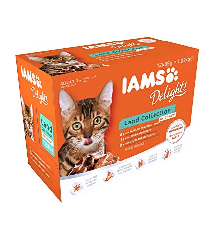 Ração para Gatos IAMS Delight Multibande (12 x 85 g) IAMS CHAT - Comida para gatos - multibande, 85 g, 12 x