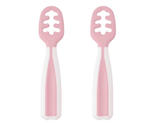 Conjunto de 2 Talheres para Bebé KIOKIDS Cor de Rosa Kiokids - Colheres - talheres, bebés, cor-de-rosa