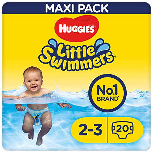 Fraldas Desidros FRALDA HUGGIES Little Swimmers HUGGIES - Fraldas - desidros, 20 unidades, antifugas, bebés