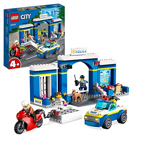 LEGO City: Perseguição na Delegacia - 60370 (Idade Mínima: 4) LEGO - Brinquedos - lego, city, perseguição, delegacia