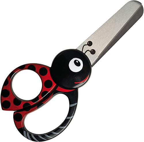 Tesoura FISKARS Coruja (Vermelho - 13cm) Fiskars - Ferramentas de corte e relevo para artesanato - coruja, 13cm, pontas arredondadas, bordas espessas