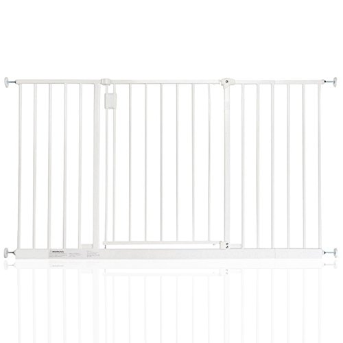 Porta de Corredor SAFETOTS (Branco - Alumínio) Safetots - Móveis para bebês e crianças pequenas - branco, alumínio