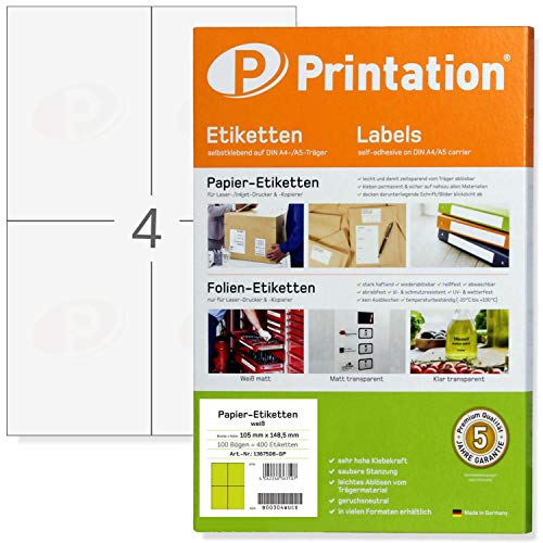 Etiqueta para Impressão Avery Branco (Avery Z9000-25) Printation - Papel de impressora e copiadora - branco, impressão, adesivas, papel