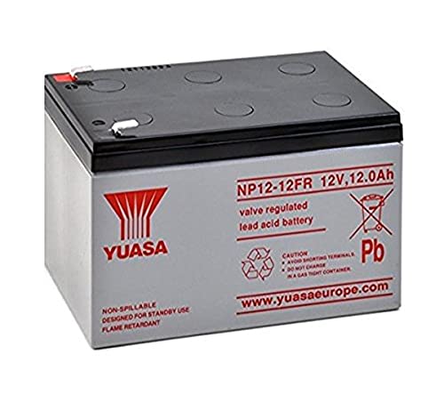 Bateria Recarregável YUASA NP12-12 (Para Portátil - 12000 mAh - 12 V) Yuasa - Baterias de uso geral - 12000 mAh, 12 v, notebook, sealed lead acid