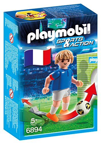 Playmobil Sports & Action 6894 Jogador de Futebol Francês (Jogos de Sociedade) PLAYMOBIL - Brinquedos - futebol, francês, figuras, acessórios