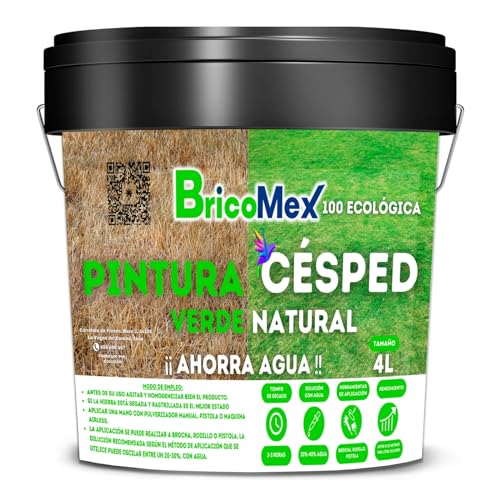 Pintura de Relva Seca e Ervas Secas 100% Ecologica Bricomex 14L PINTURAS DECOLOR, S.L - Manchas - ecológica, 14L, ultracubrível, versátil
